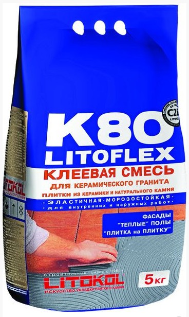Клей LITOFLEX K80 5 серия Litokol клеи