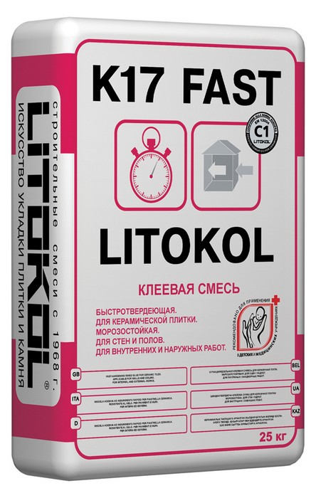 Клей LITOKOL К17 FAST серия Litokol клеи