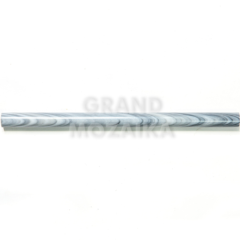 Бордюр мозаичный B033-1 (Bardiglio Nuvolato) серия Бордюры