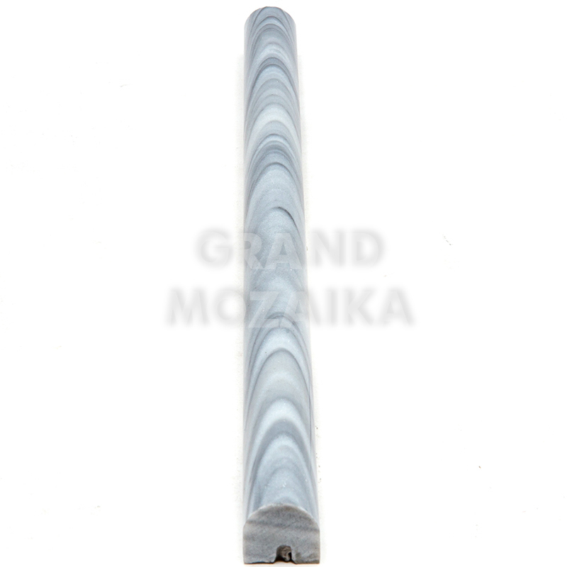 Бордюр мозаичный B033-1 (Bardiglio Nuvolato) серия Бордюры