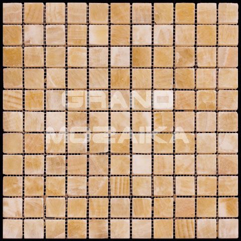 Мозаика 7M073-25P (M073-GP) (Onyx Yellow) серия Adriatica