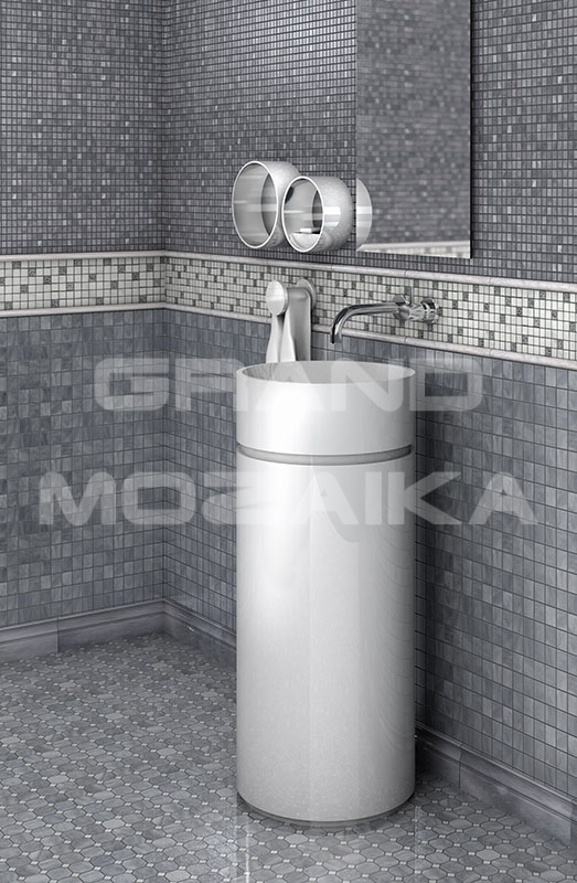 Мозаика 7M033-15P (Bardiglio Nuvolato) серия Adriatica