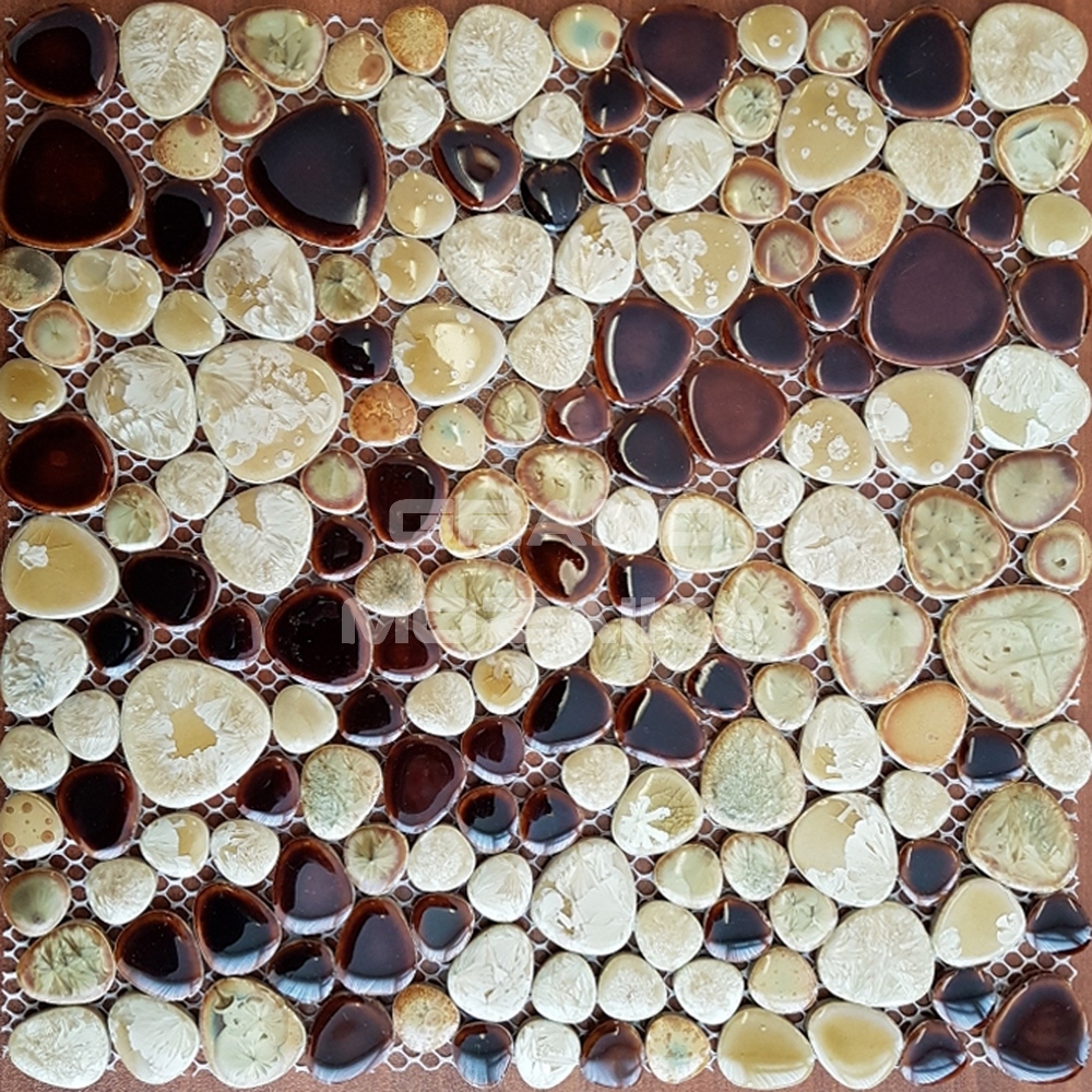 Мозаика AGAMA BROWN серия Pebble collection