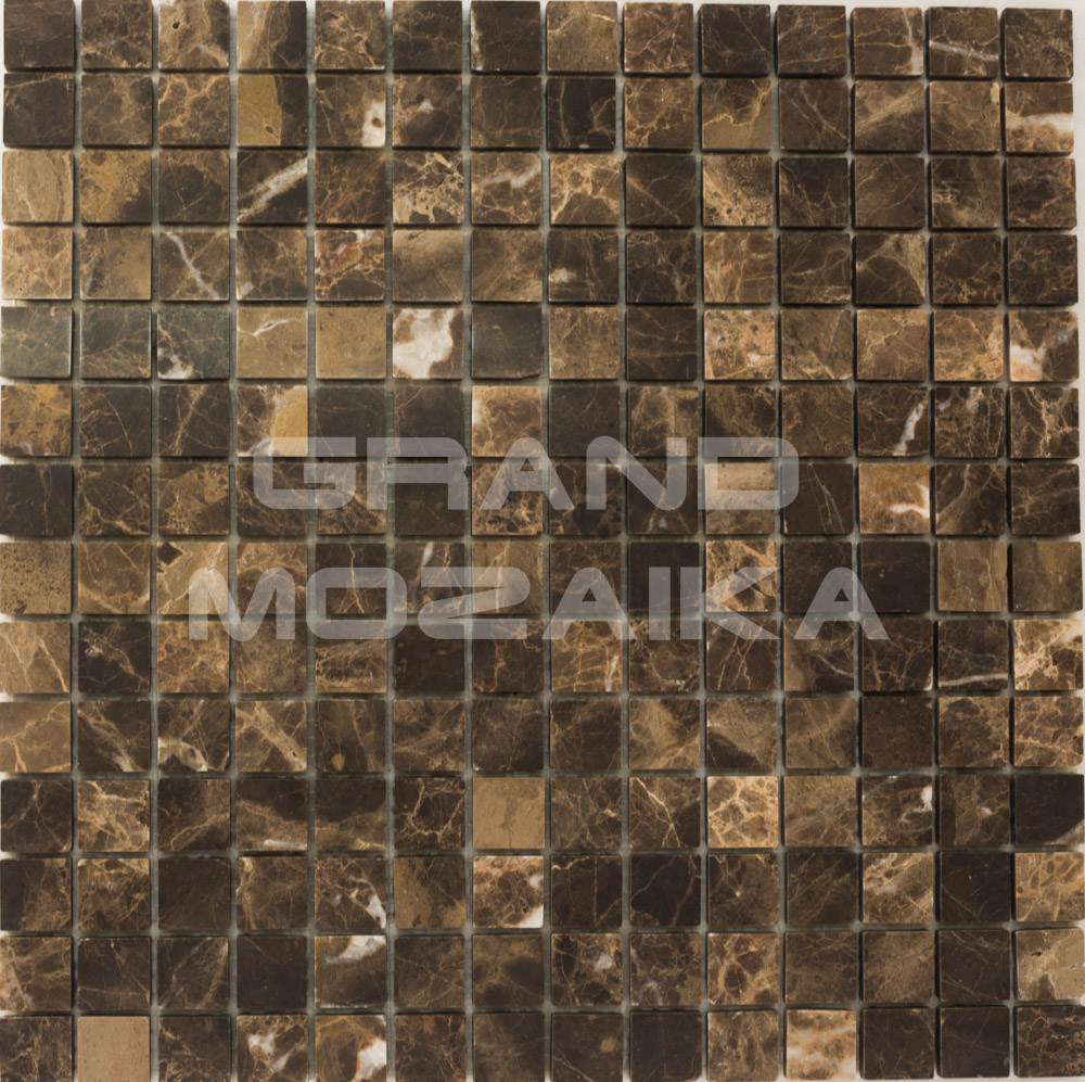 Мозаика АМ-1П (Emperador Dark) серия Marble