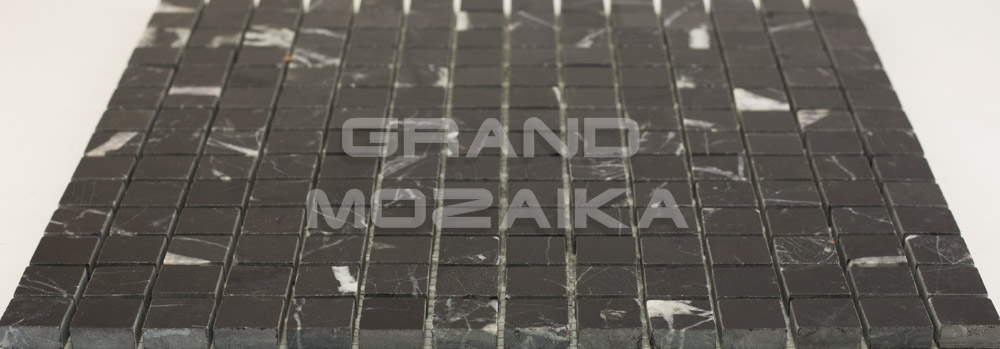 Мозаика АМ-8П (Nero Marquina) серия Marble