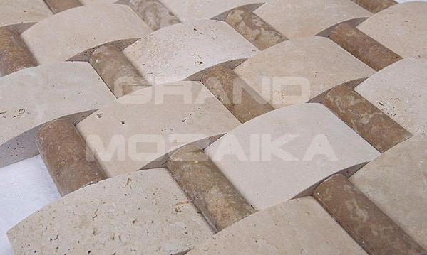 Мозаика WEAVES LIGHT серия 3D Fusion Stone