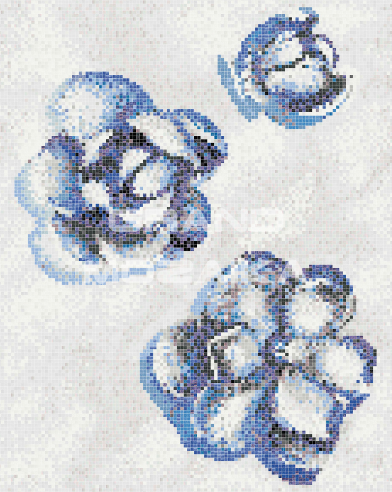 Панно blue gardenia серия Wallpaper
