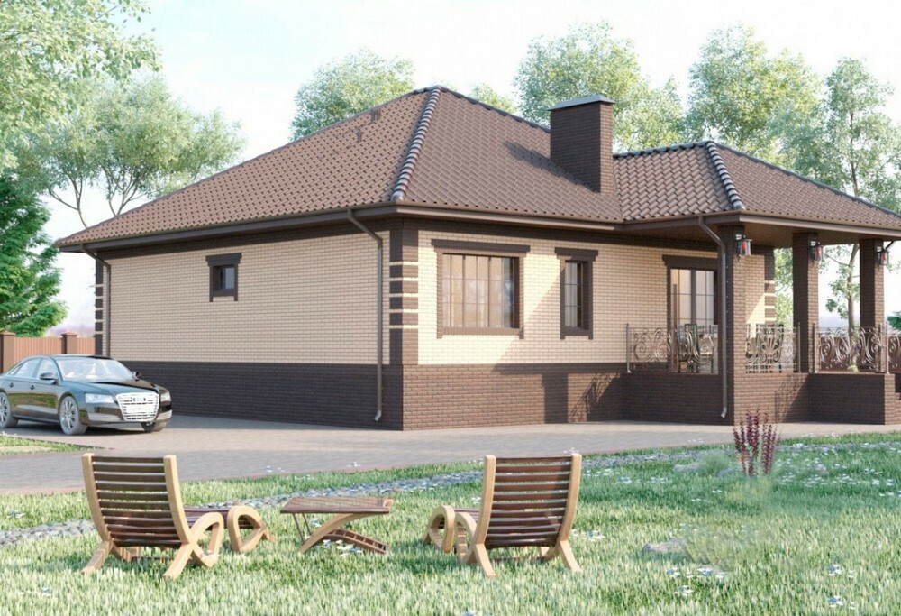 Плитка BRICK 28 BROWN (SP7) 8.4x28.3 серия Brick I