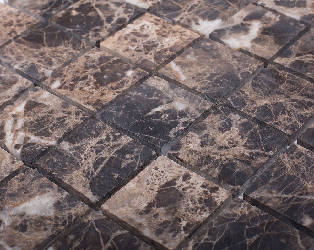 Мозаика Dark Emperador Matt 48x48 серия Wild Stone