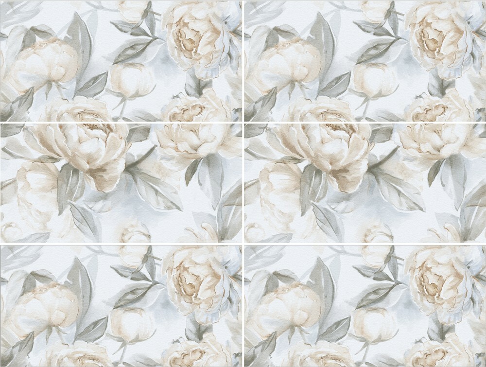 Плитка Elite Peonies Decor A+B 60x120 Matt (2 шт в компл) серия Decors S