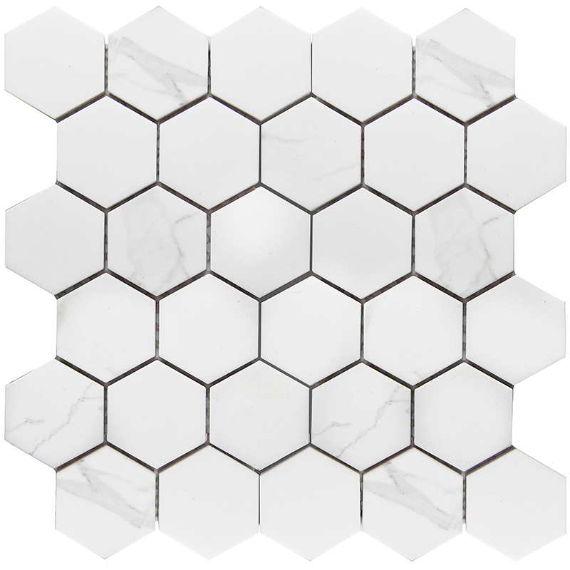 Мозаика Hexagon small Carrara Matt  (PMMT83017) серия Homework