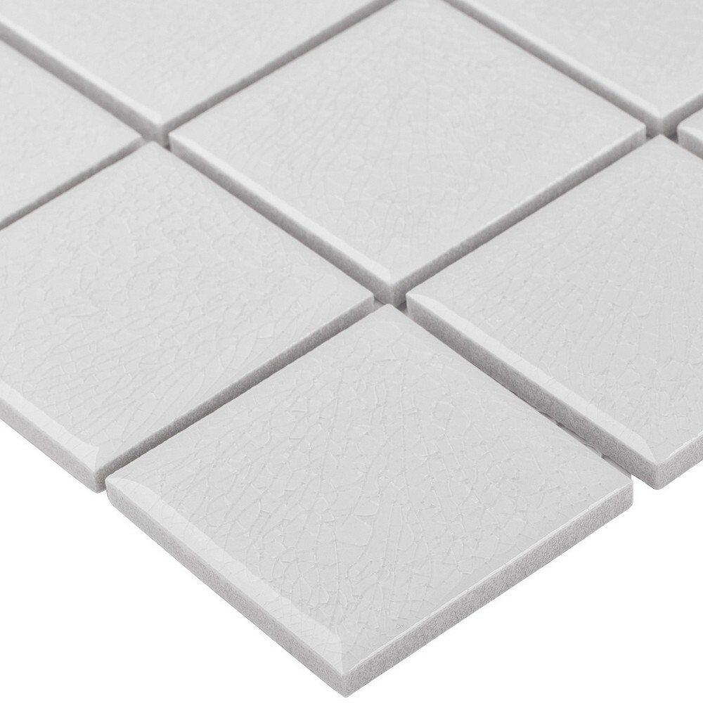 Мозаика Crackle White Glossy 48x48 (LWWB81531) серия Homework