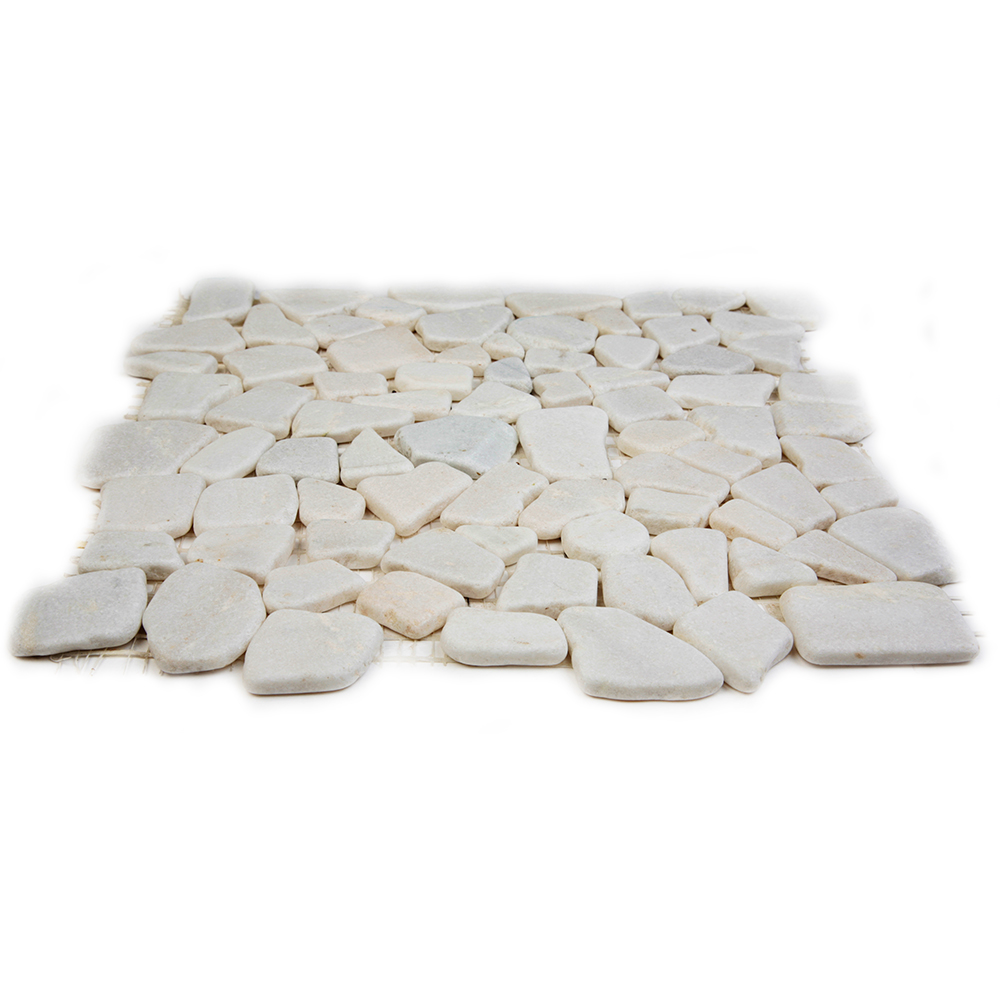 Мозаика 052253М MS0536 IL МРАМОР МЕЛКИЙ белый треугольный серия Nature