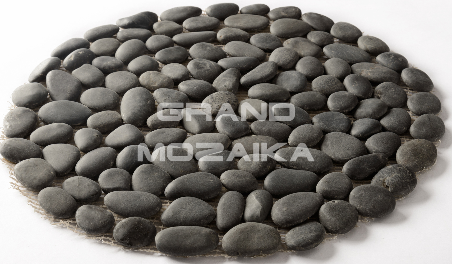 Мозаика 052357 MS00-3M ГАЛЬКА чёрная НА КРУГЕ серия Nature