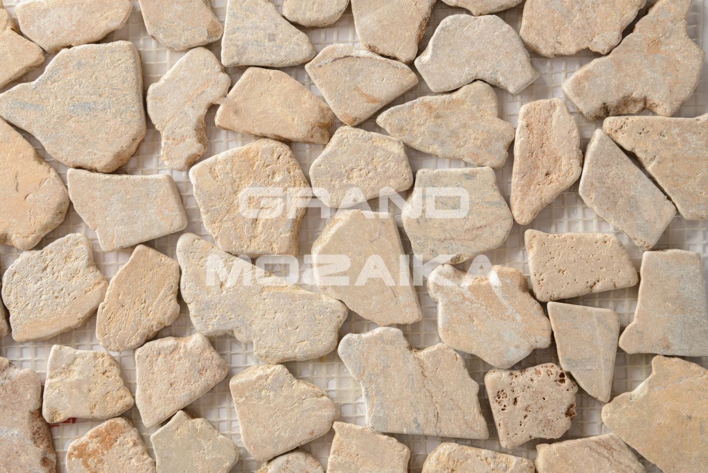 Мозаика 052375K MS7025 МРАМОР КРУПНЫЙ песочный квадратный серия Nature