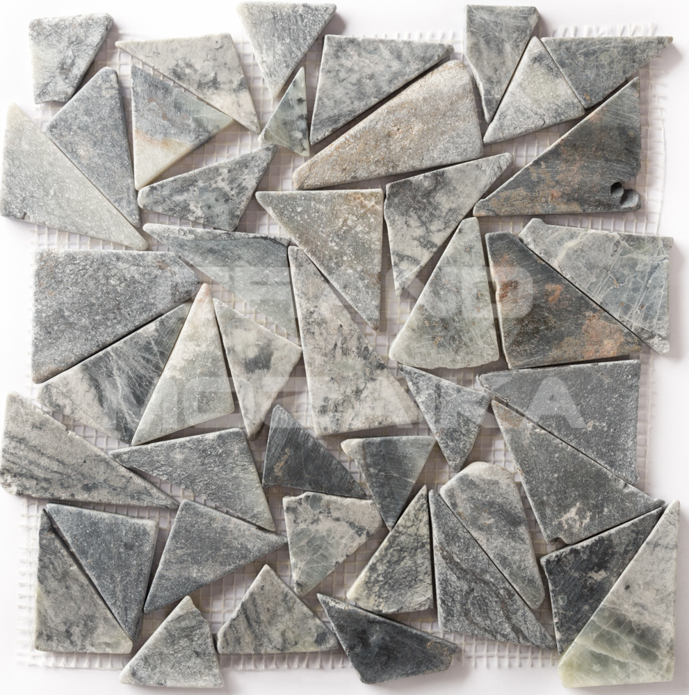 Мозаика 052378 MS-TRI МРАМОР серый треугольный серия Nature