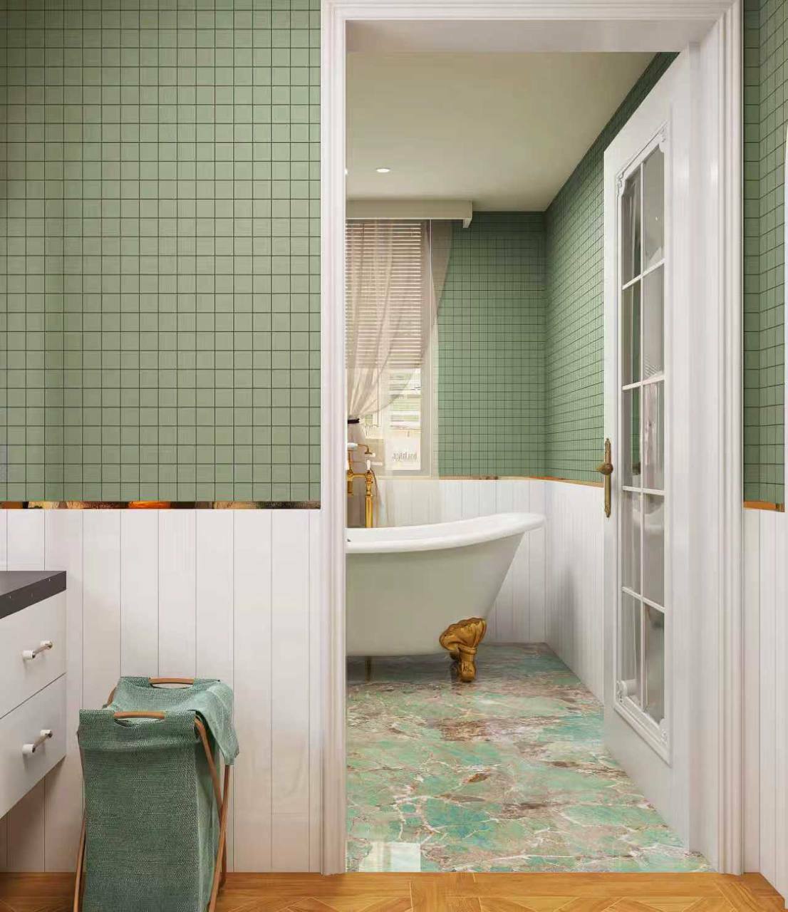 Мозаика Arene olive серия Ceramic Bona