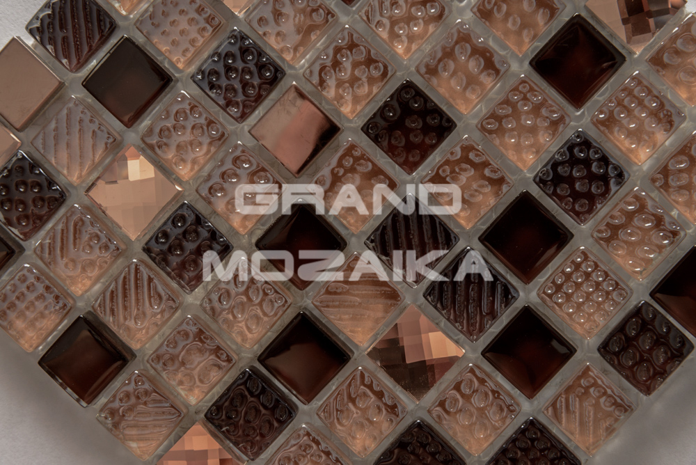Мозаика Crystal brown серия Glass