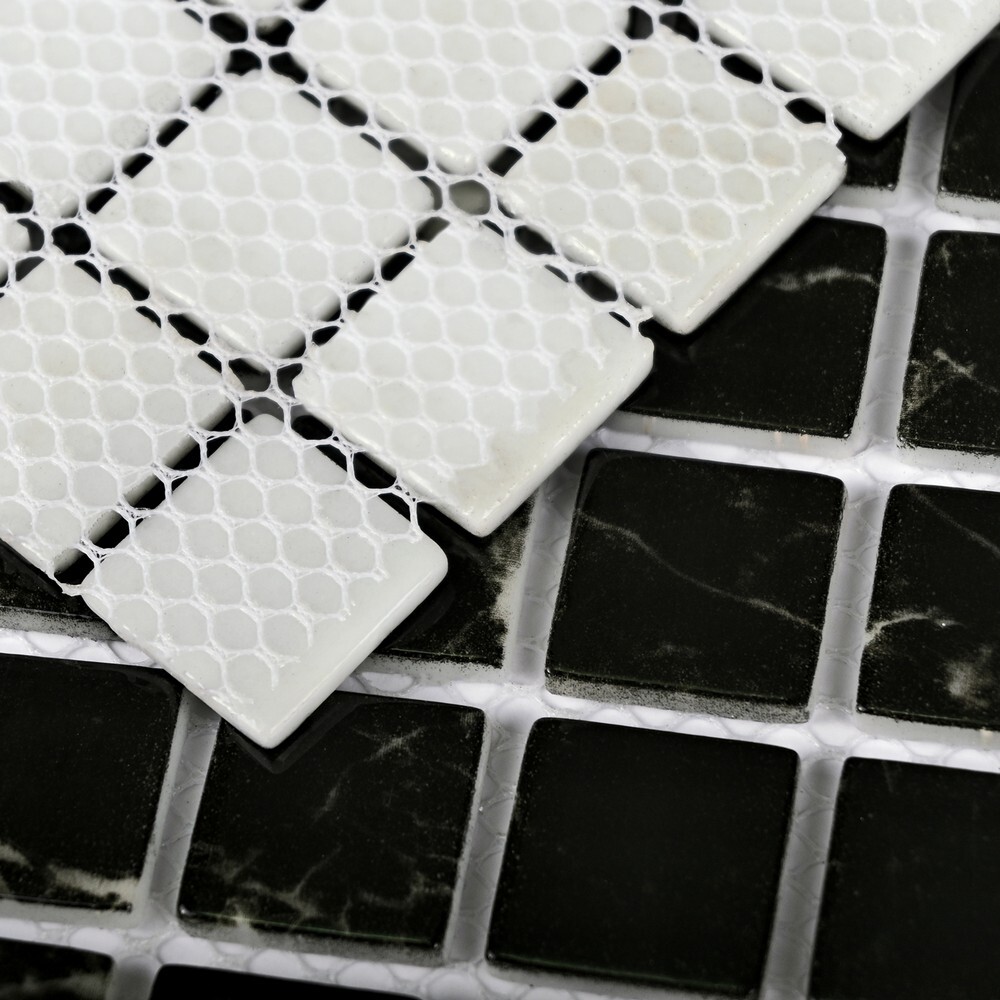 Мозаика Mia black серия Misti Glass