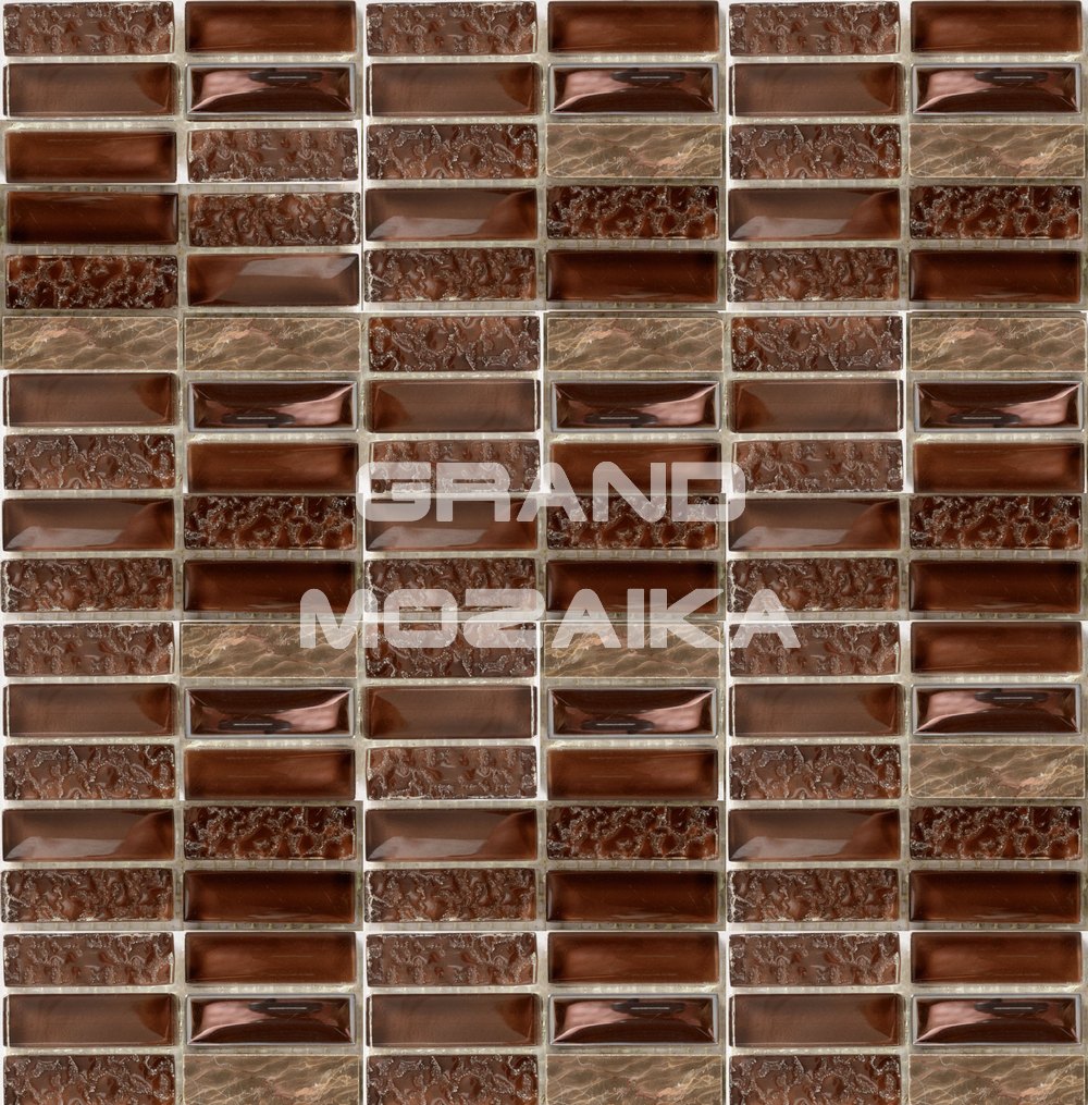 Мозаика Super Line (brown) серия Glass-Stone