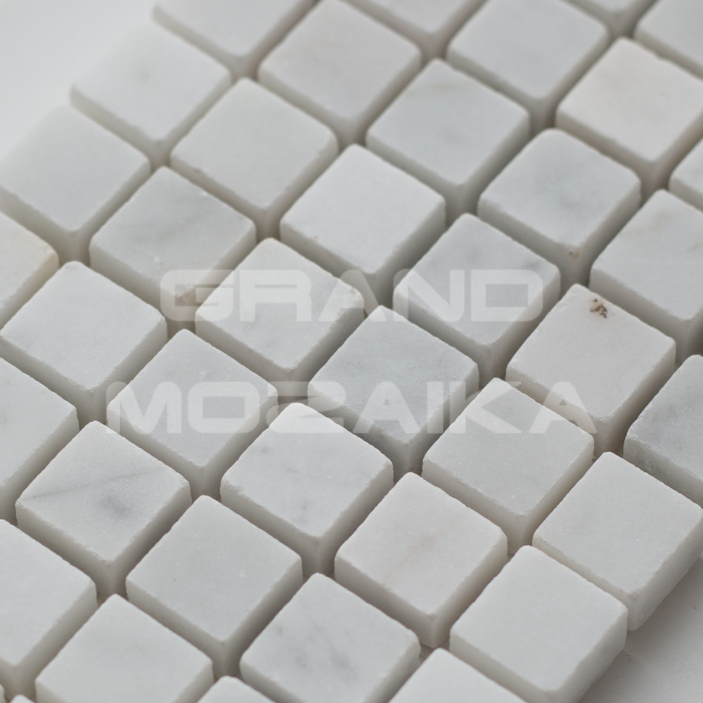 Мозаика Bianco Carrara pol. 15x15x4 серия Orro Stone