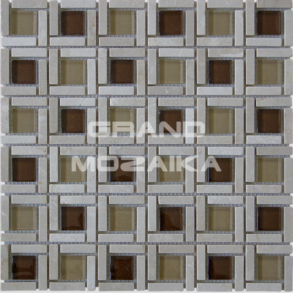 Мозаика Botticino/Marron серия Orro Stone