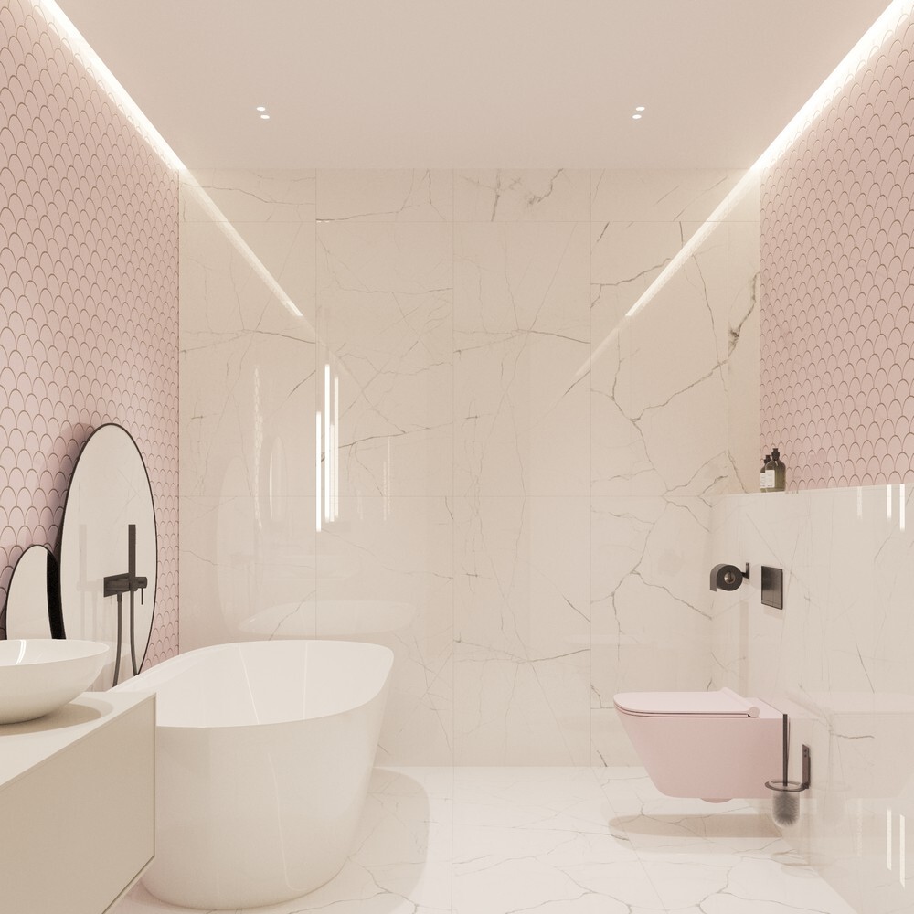 Мозаика Pink Scales серия Orro Ceramics