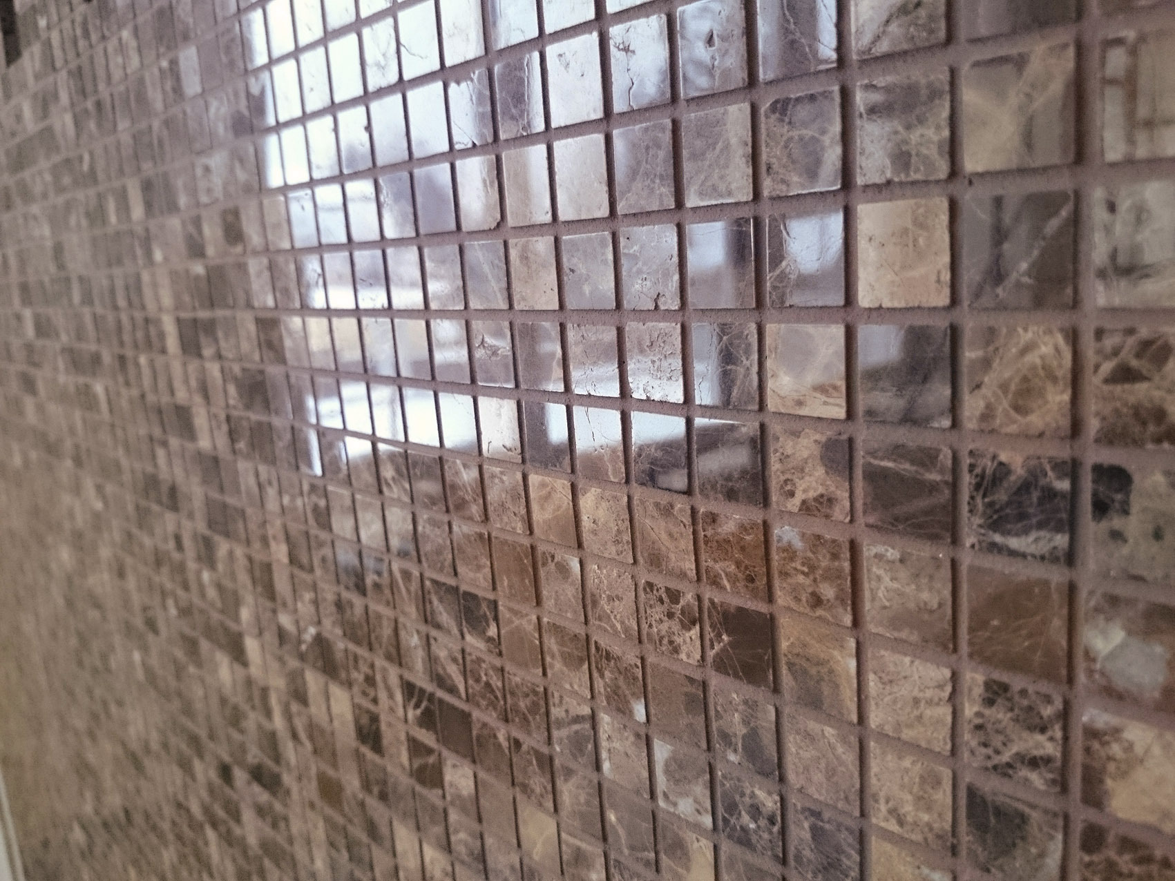 Мозаика Emperador Dark POL 15x15х4 серия Pietrine Slim