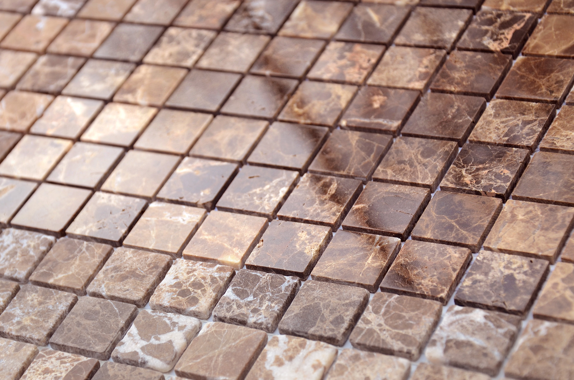 Мозаика Emperador Dark POL 23x23х4 серия Pietrine Slim