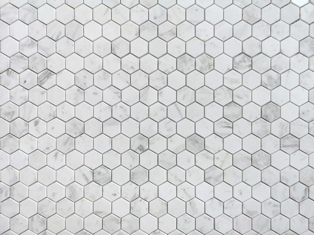 Мозаика Dolomiti bianco POL hex серия Pietrine
