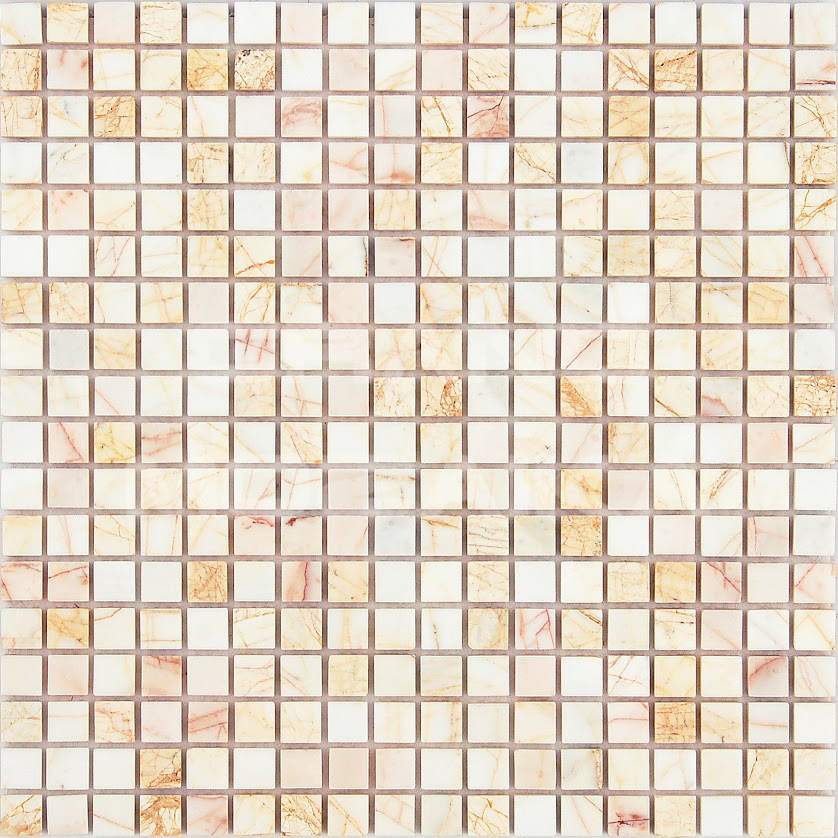 Мозаика Ragno rosso POL 15x15x7 серия Pietrine