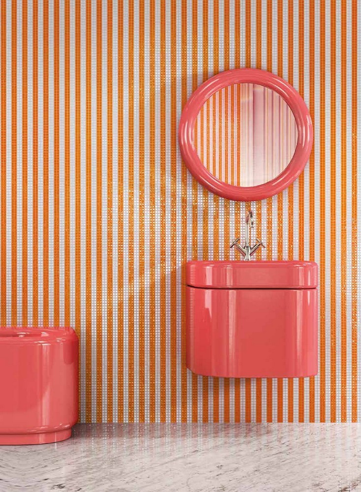 Панно Pinstripe Pink серия Opus Romano Decorations