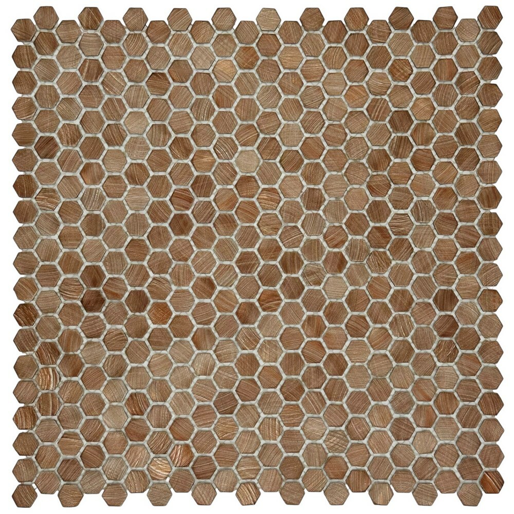 Мозаика ALUMINIUM HEXAGON ROSE GOLD серия Mosaic Aluminium
