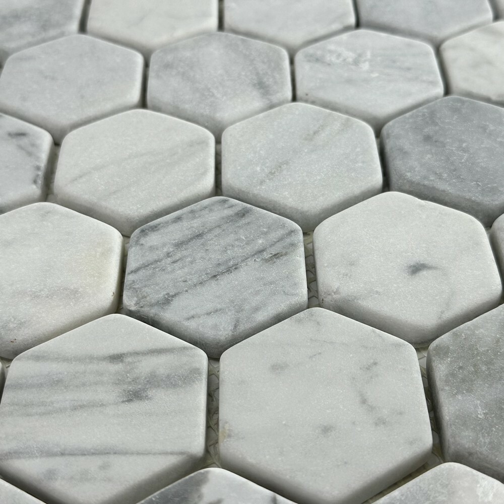 Мозаика HEXAGON CARRARA BIANCO MAT 10 серия Hexagon