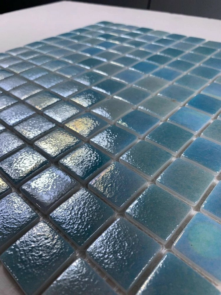 Мозаика Бирюза голубая (шагрень) серия Pools-П