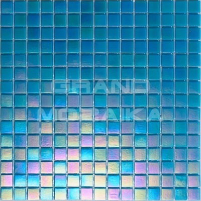 Голубая мозаика с перламутром